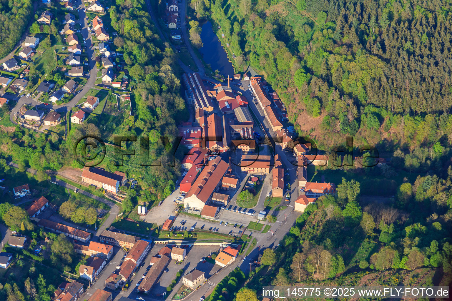 Crystal Manufactory Saint-Louis-lès-Bitche and La Grande Place – Crystal Museum in Saint-Louis-lès-Bitche in the state Moselle, France