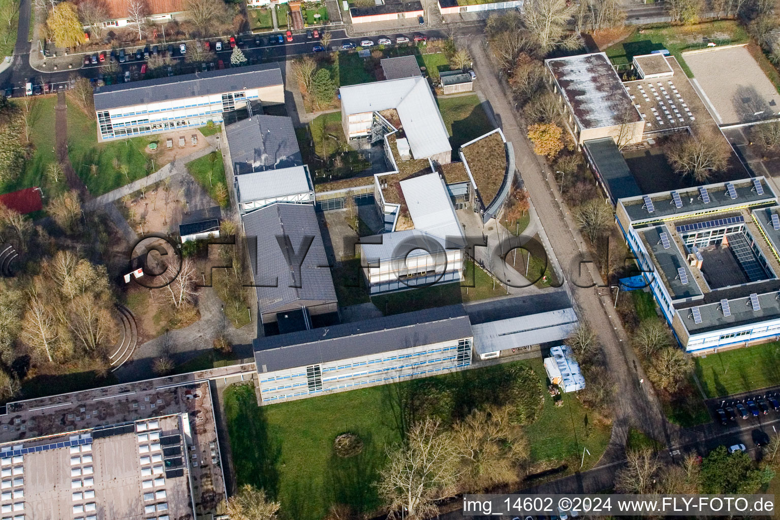 IGS school garden in Kandel in the state Rhineland-Palatinate, Germany