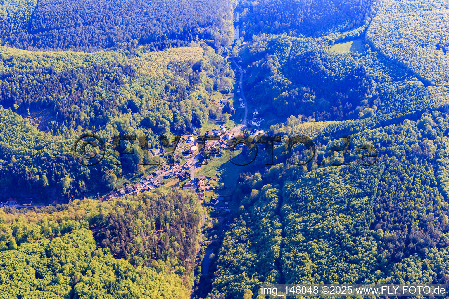 Althorn district from the south in Goetzenbruck in the state Moselle, France