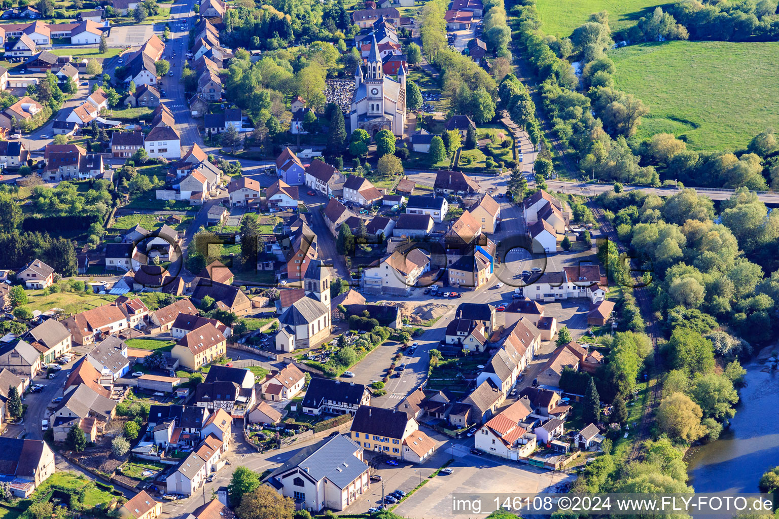 Eglise de la-Nativité de-Marie Herbitzheim in Herbitzheim in the state Bas-Rhin, France