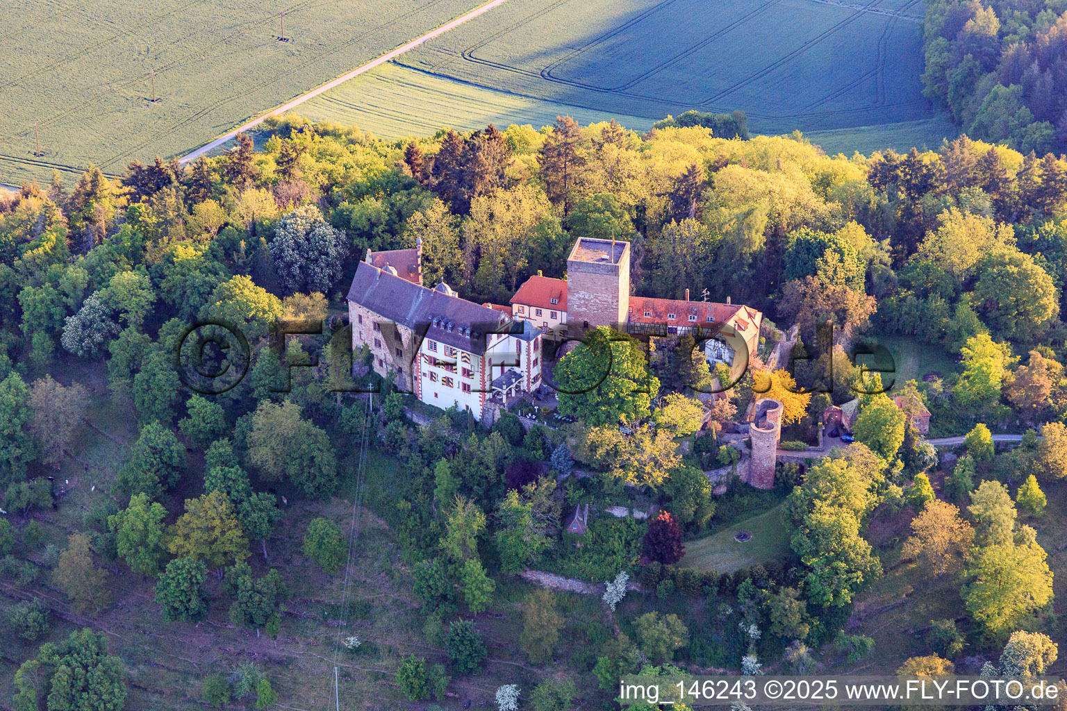 Castle and castle park Gamburg in the district Gamburg in Werbach in the state Baden-Wuerttemberg, Germany