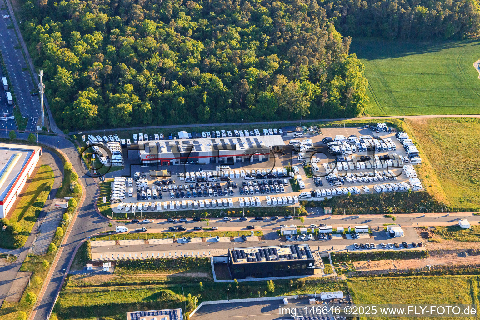 GÜMA Services GmbH - Wertheim in the district Bettingen in Wertheim in the state Baden-Wuerttemberg, Germany from above