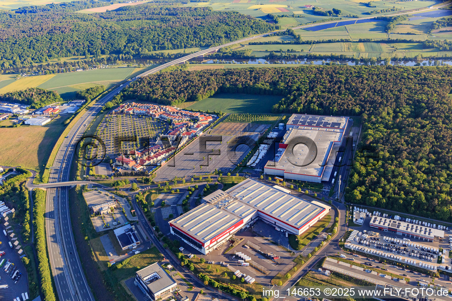 Outlet Wertheim Village, Warema and McRent Wertheim in the district Bettingen in Wertheim in the state Baden-Wuerttemberg, Germany