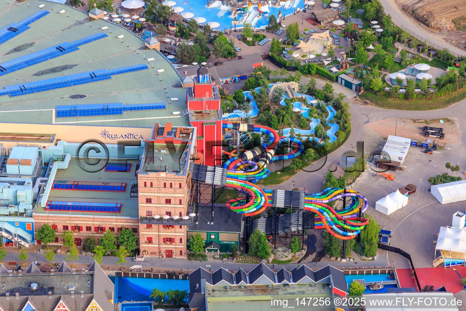 Vildfål - Rulantica free fall slide in Europapark Rust in Rust in the state Baden-Wuerttemberg, Germany