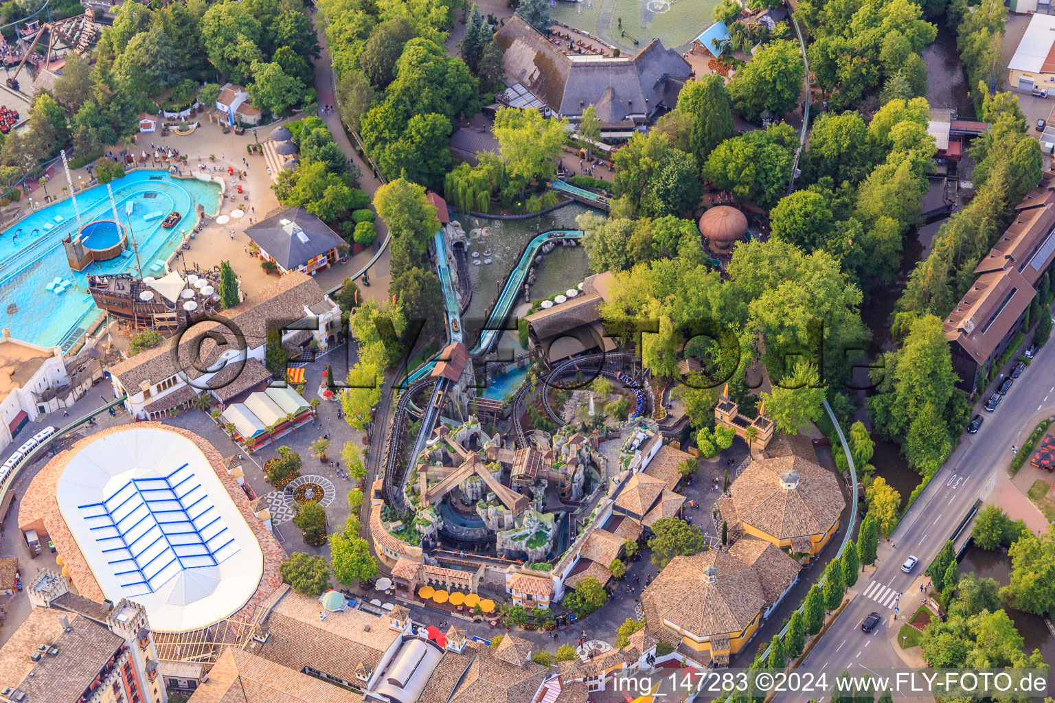 Yomi Adventure Trail, EP-Express Station "Spain" and Spanish Arena of Europapark Rust in Rust in the state Baden-Wuerttemberg, Germany