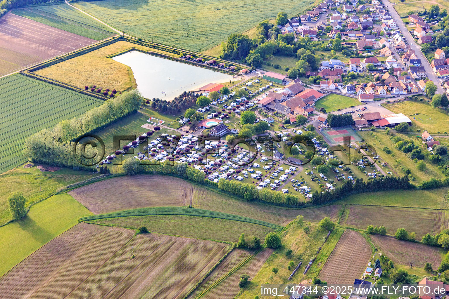 The Tuileries Farm in Rhinau in the state Bas-Rhin, France