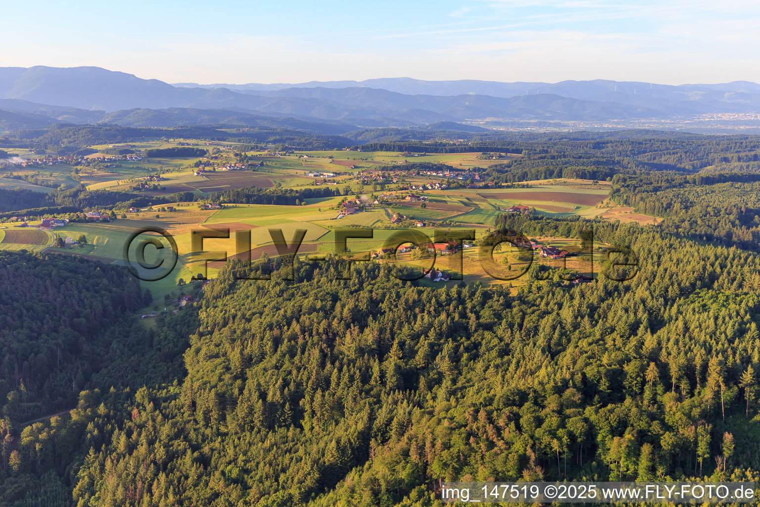 Hamlet on the Black Forest plateau in the district Ottoschwanden in Freiamt in the state Baden-Wuerttemberg, Germany