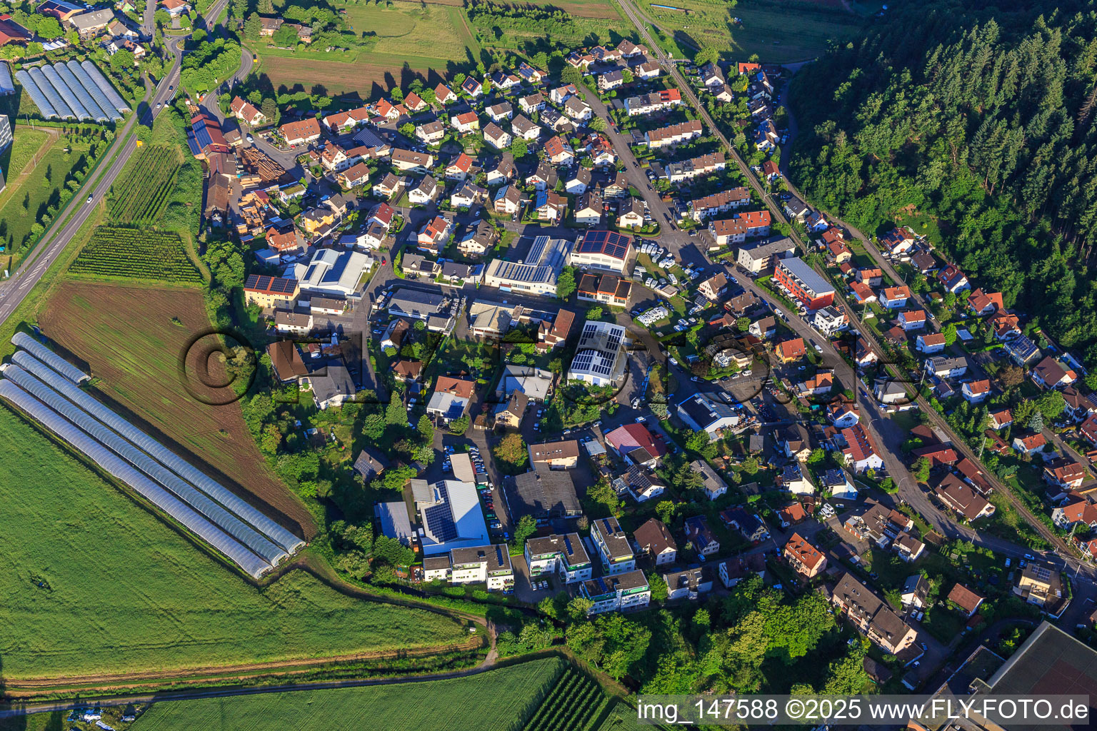 Buchholz district in the district Batzenhäusle in Waldkirch in the state Baden-Wuerttemberg, Germany