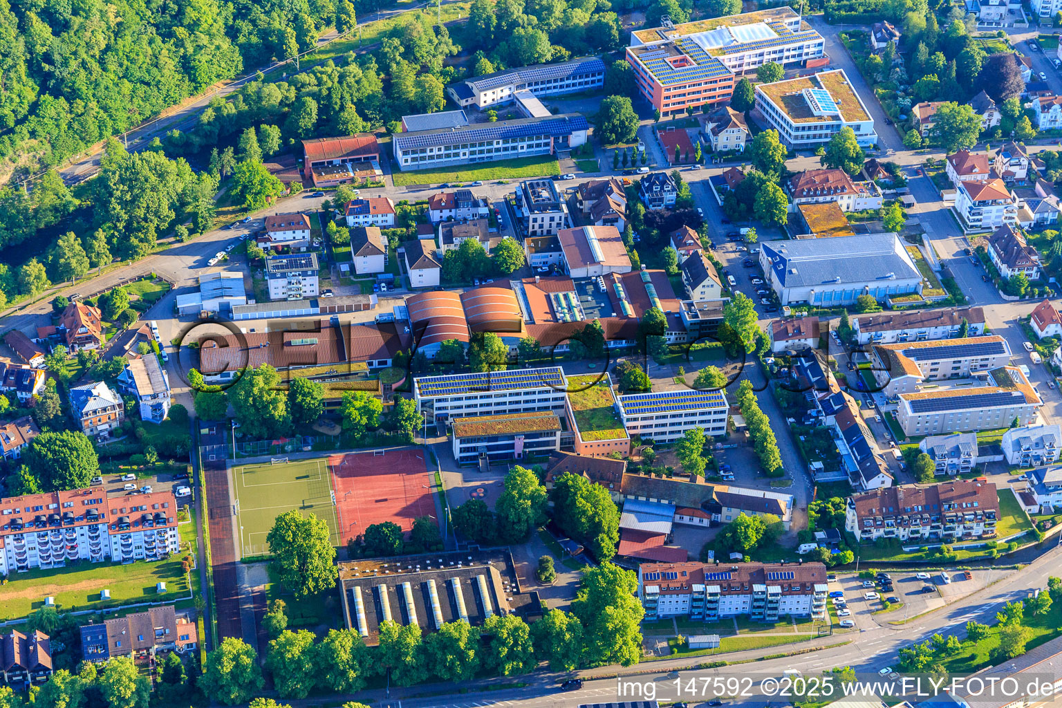 HUMMEL AG and Kastelberg School with Kastelberg Hall in Waldkirch in the state Baden-Wuerttemberg, Germany