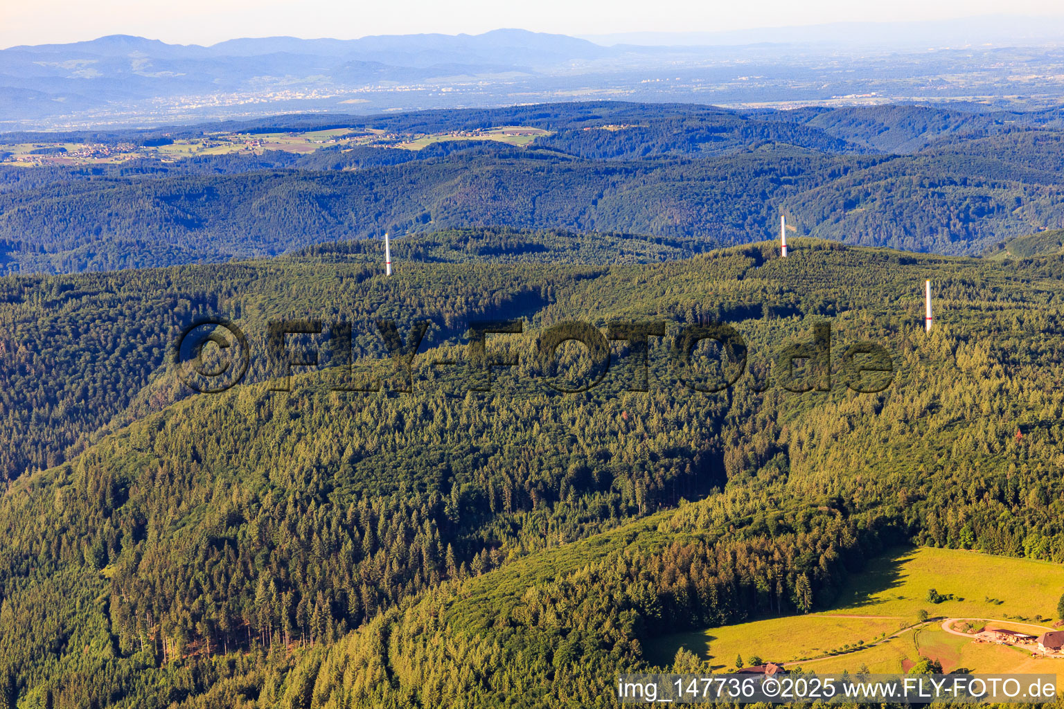 Former wind farm in the district Ettenheimmünster in Ettenheim in the state Baden-Wuerttemberg, Germany