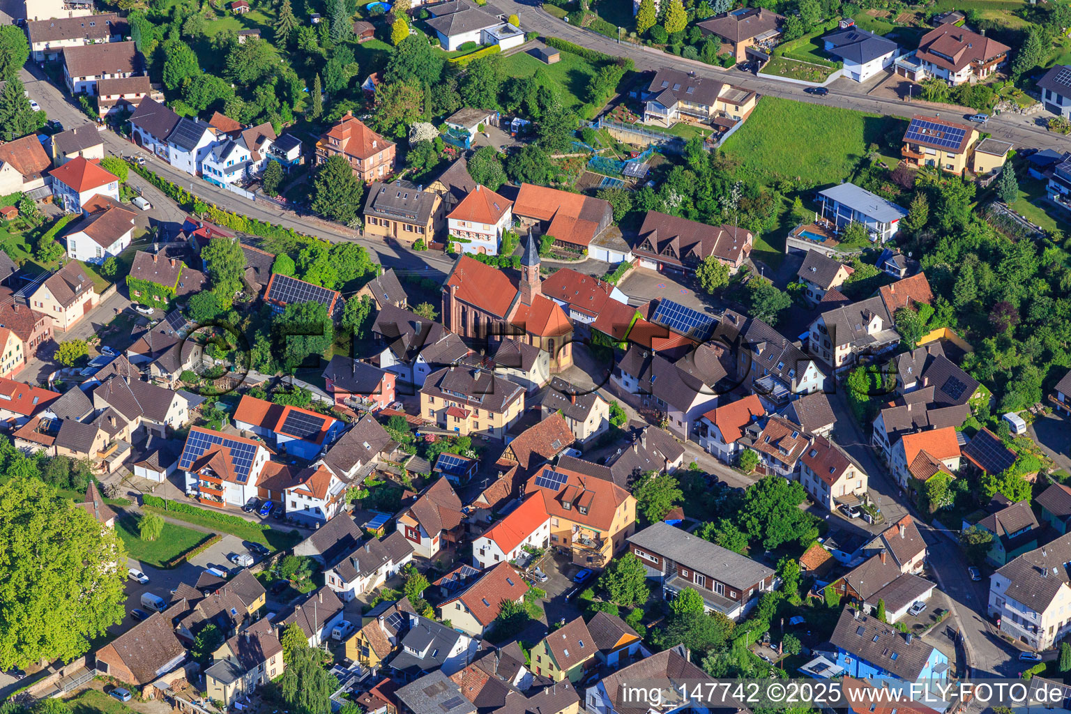St. Mark's Church in the district Schmieheim in Kippenheim in the state Baden-Wuerttemberg, Germany
