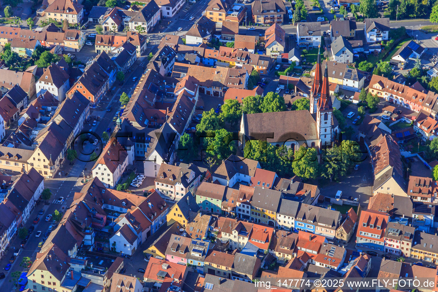 St. Lawrence Church in the district Wonnental in Kenzingen in the state Baden-Wuerttemberg, Germany