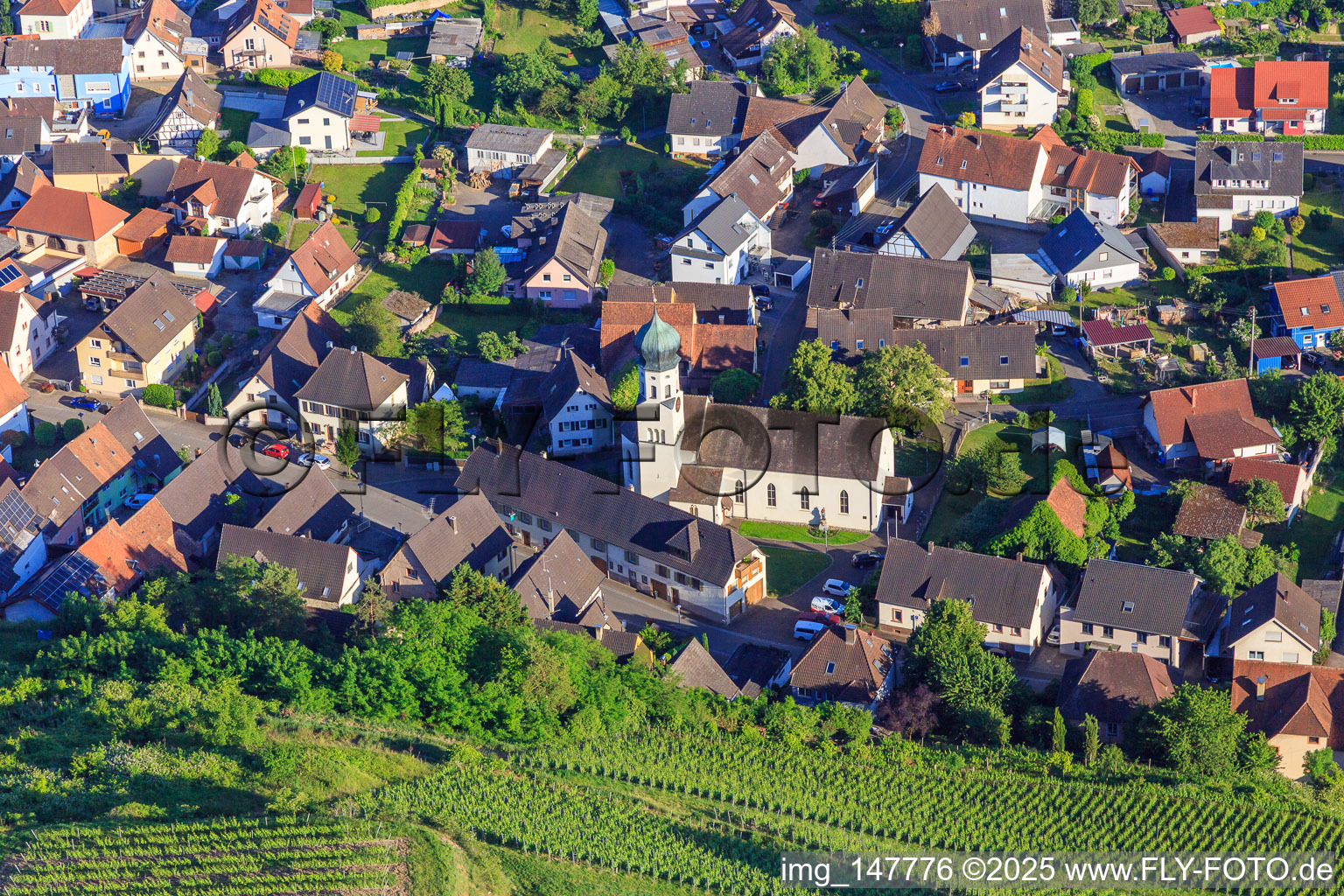 Church of St. Andrew in the district Hecklingen in Kenzingen in the state Baden-Wuerttemberg, Germany