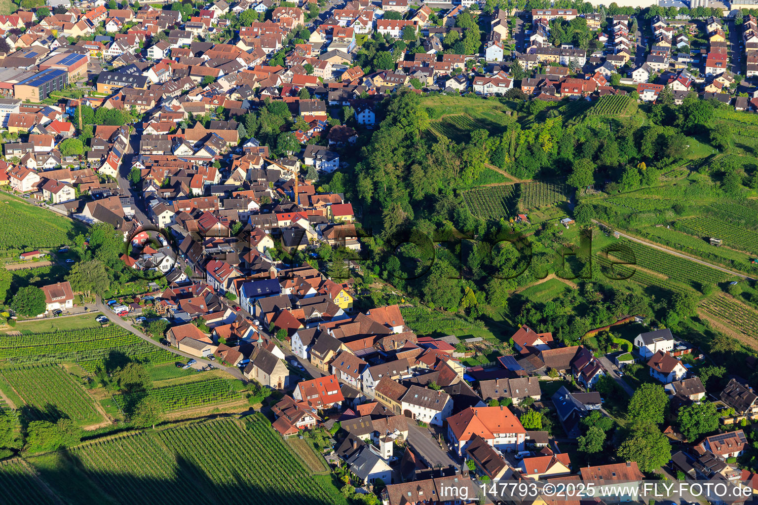 Bergstr in the district Oberschaffhausen in Bötzingen in the state Baden-Wuerttemberg, Germany