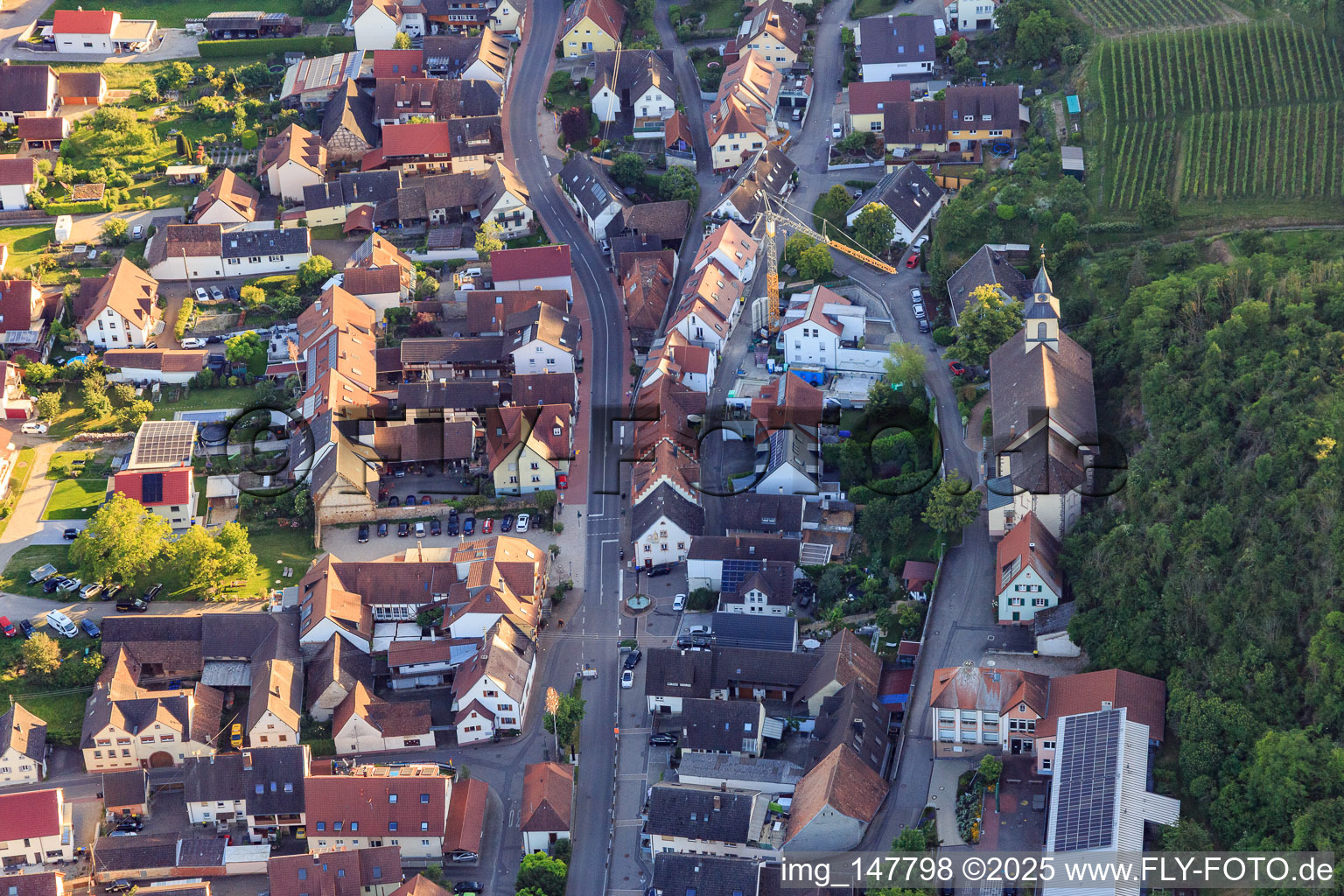 Parish Church of the Assumption of Mary in the district Wasenweiler in Ihringen in the state Baden-Wuerttemberg, Germany