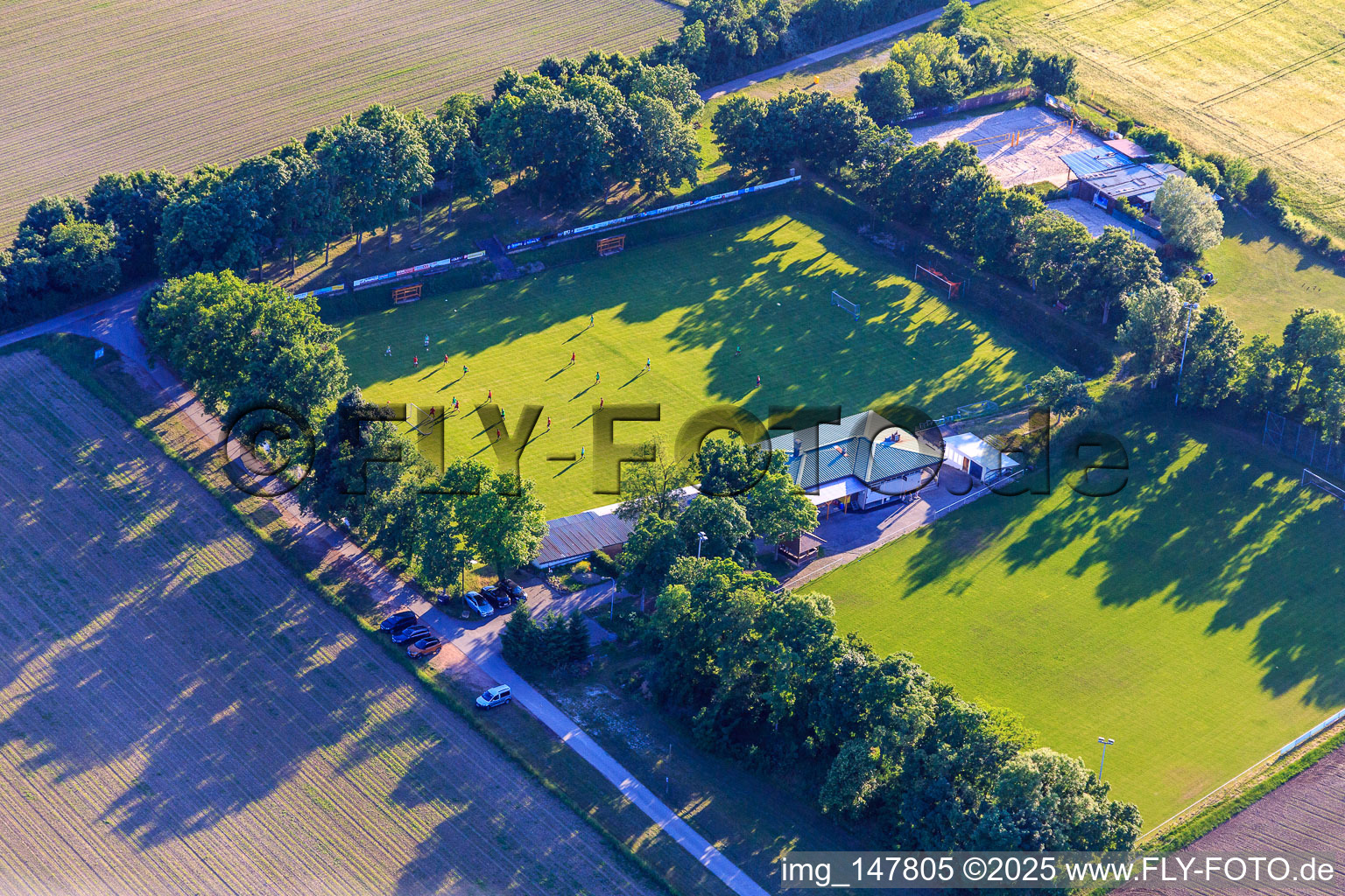SV Gündlingen football pitch in the district Gündlingen in Breisach am Rhein in the state Baden-Wuerttemberg, Germany