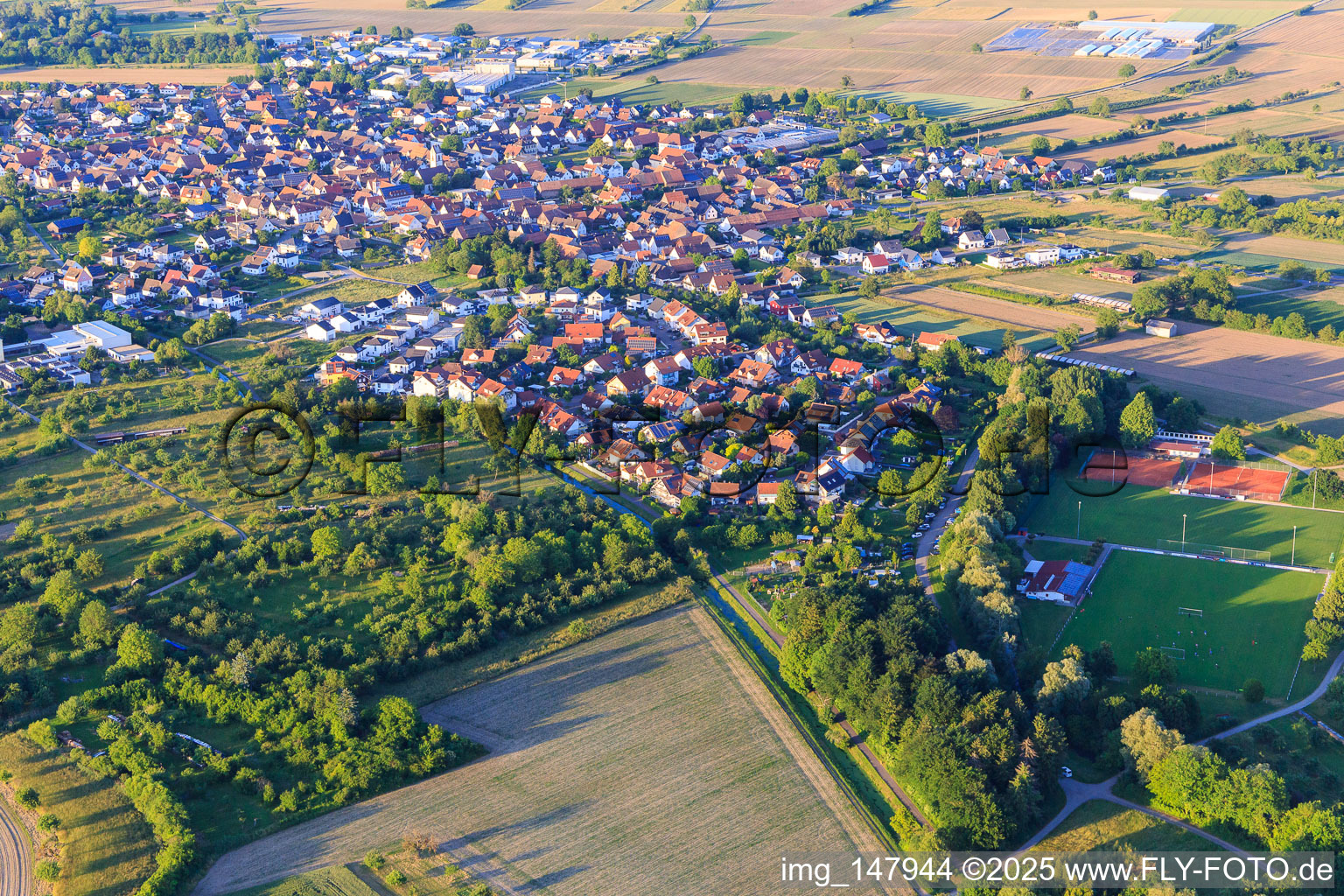 Oberwörthstraße in Weisweil in the state Baden-Wuerttemberg, Germany