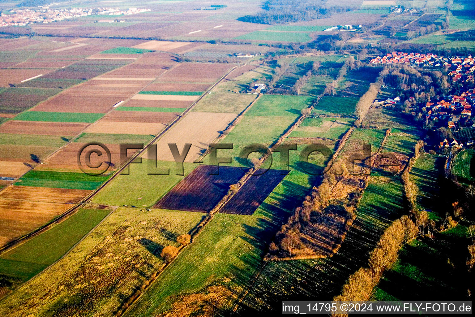 Winden in the state Rhineland-Palatinate, Germany from a drone