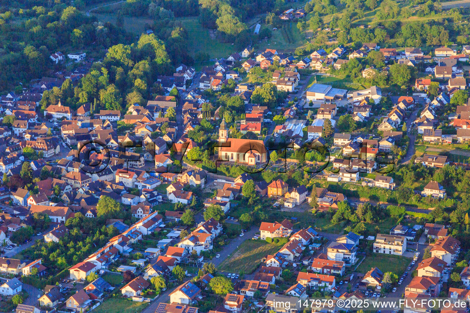 Church of St. Nicholas at the Cemetery in the district Altdorf in Ettenheim in the state Baden-Wuerttemberg, Germany