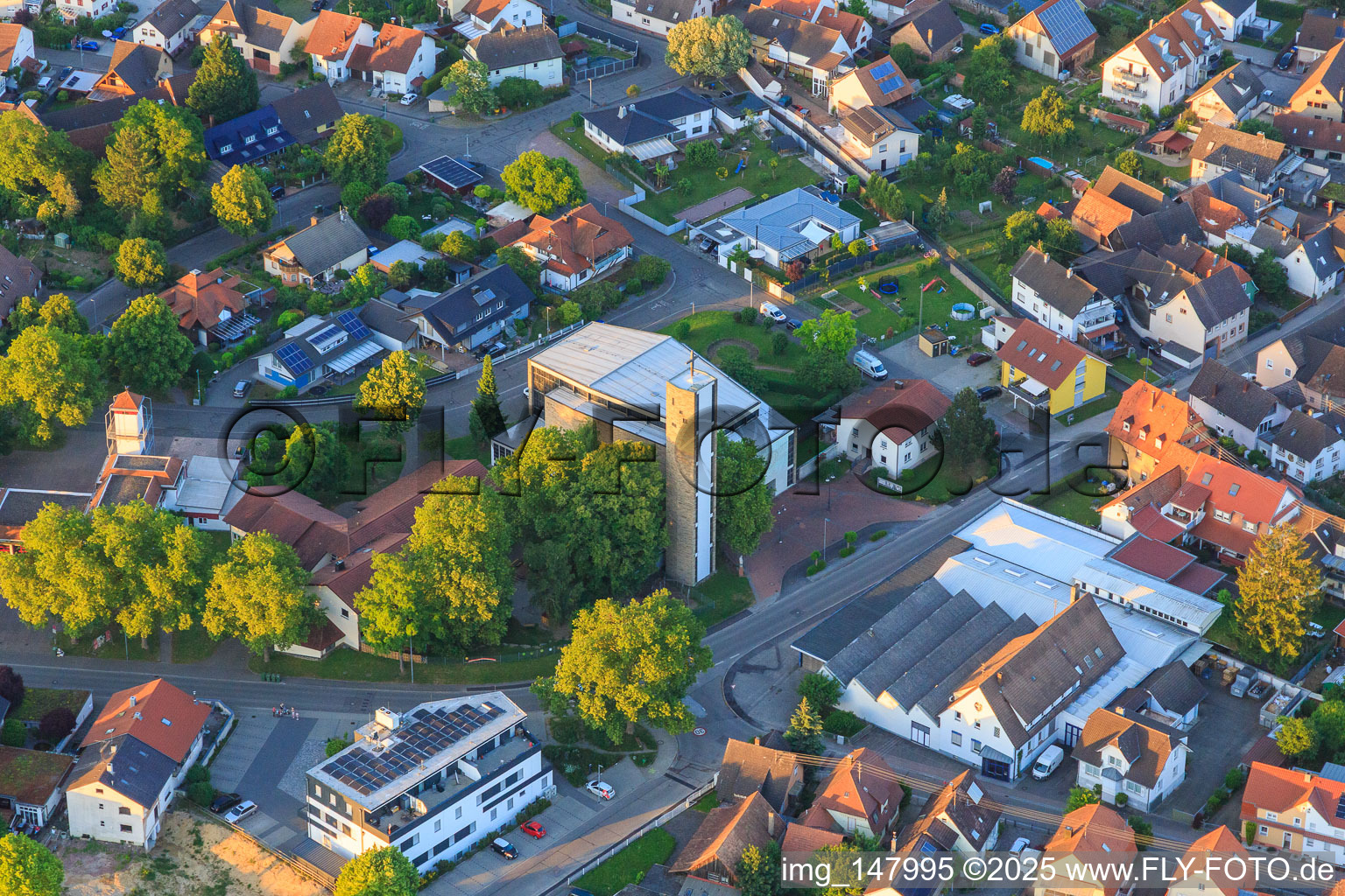 Church of Ius and Emil Bühler GmbH & Co KG in Kippenheim in the state Baden-Wuerttemberg, Germany