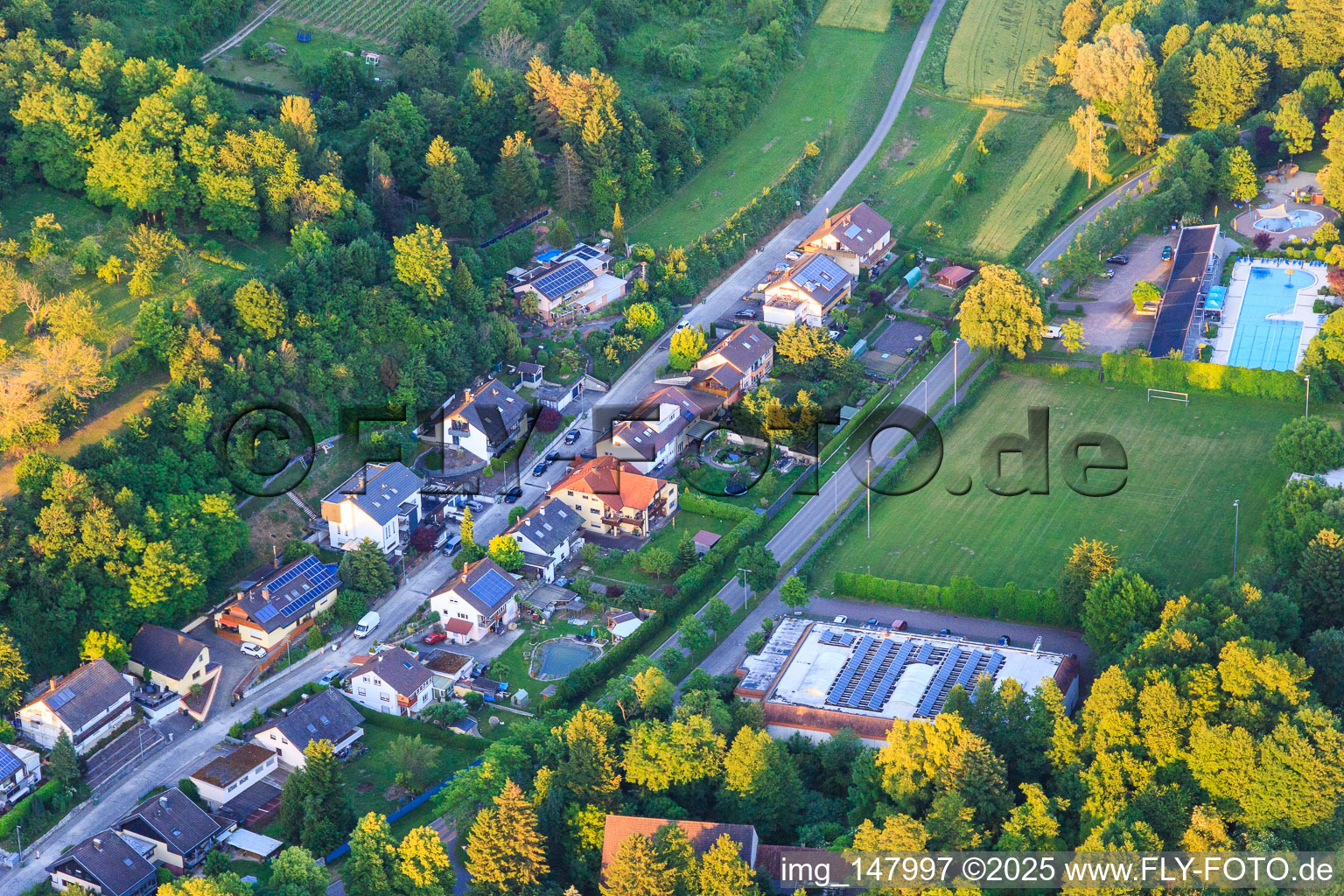 Schmieheimer Straße with outdoor pool Kippenheim in Kippenheim in the state Baden-Wuerttemberg, Germany