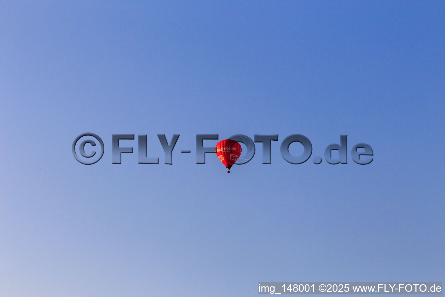 Hot air balloon Media Markt Halberstadt D-OMMH in Aschersleben in the state Saxony-Anhalt, Germany
