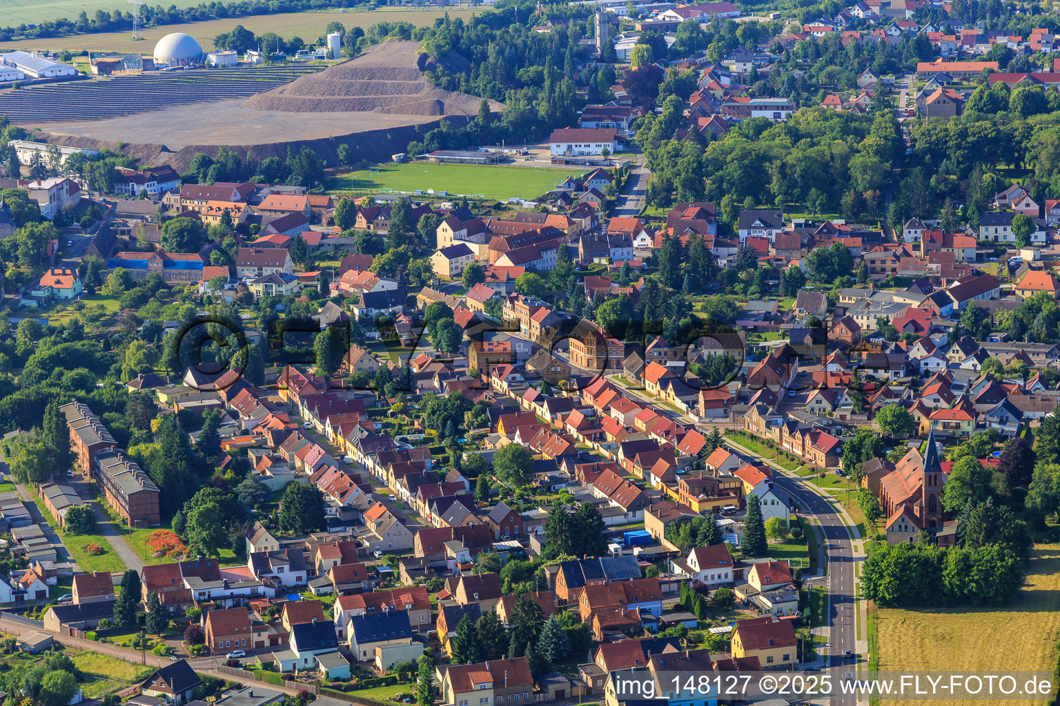 Luisenstraße, Wilhelmstr in Klostermansfeld in the state Saxony-Anhalt, Germany