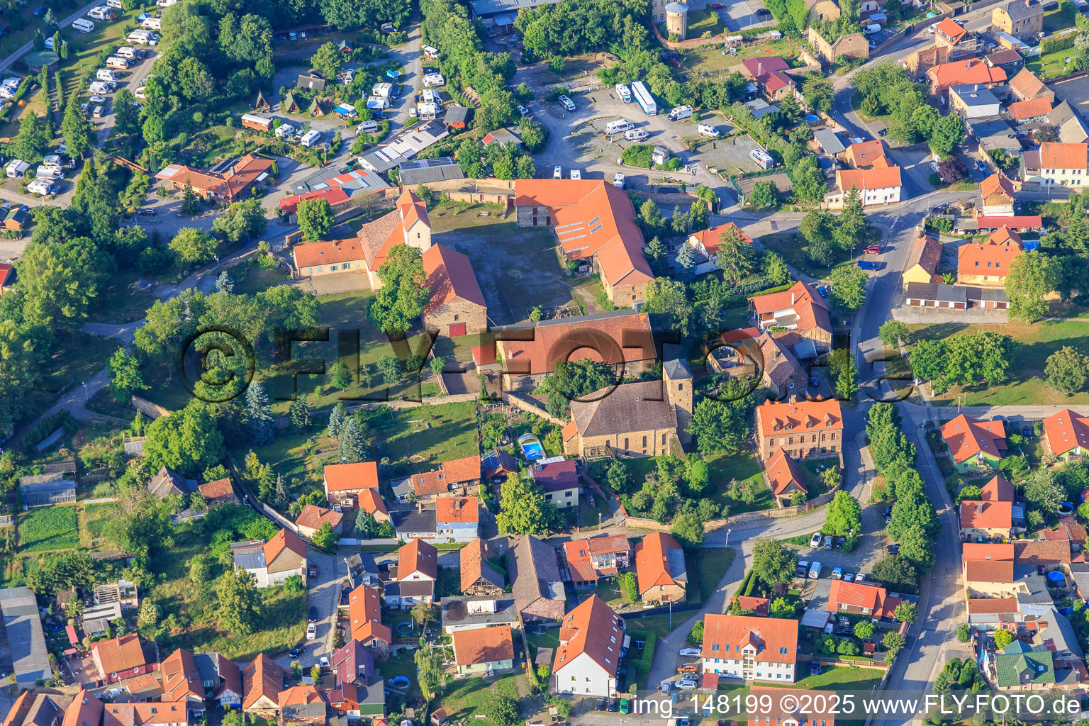Former monastery behind St. Andreas Church in Thale in the state Saxony-Anhalt, Germany