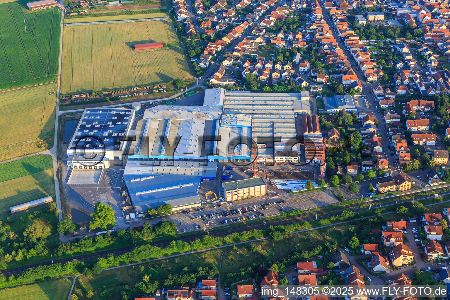 Construction work on the Kardex Remstar premises in Bellheim in the state Rhineland-Palatinate, Germany