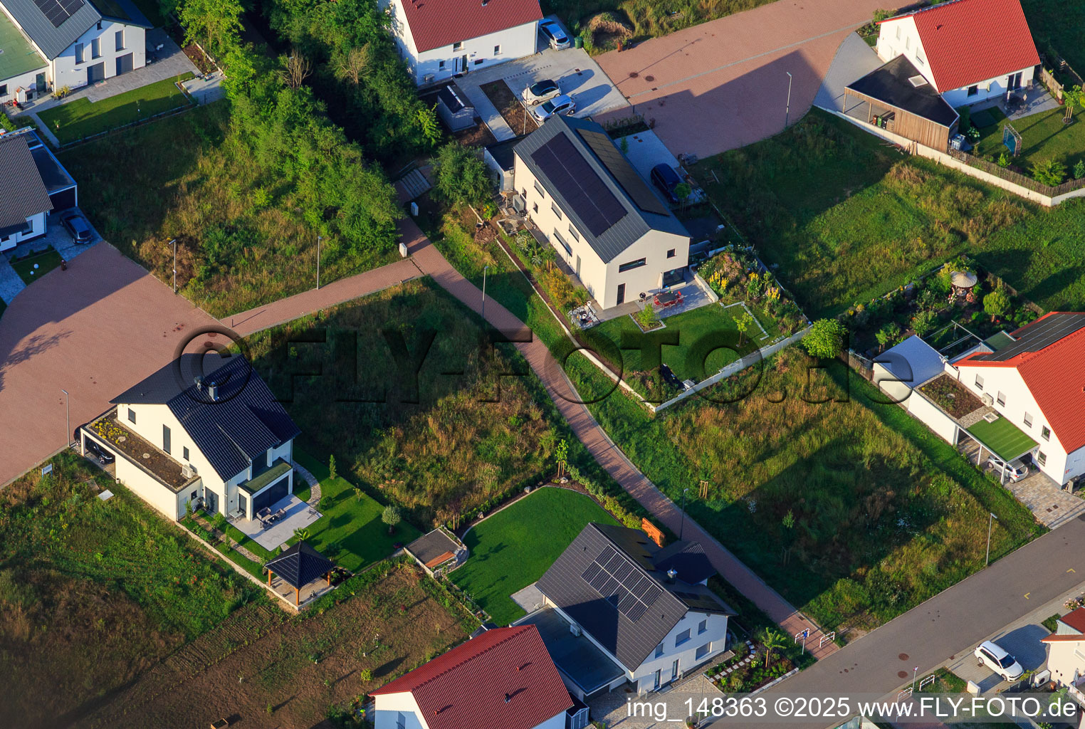 New development area K2 in Kandel in the state Rhineland-Palatinate, Germany from above