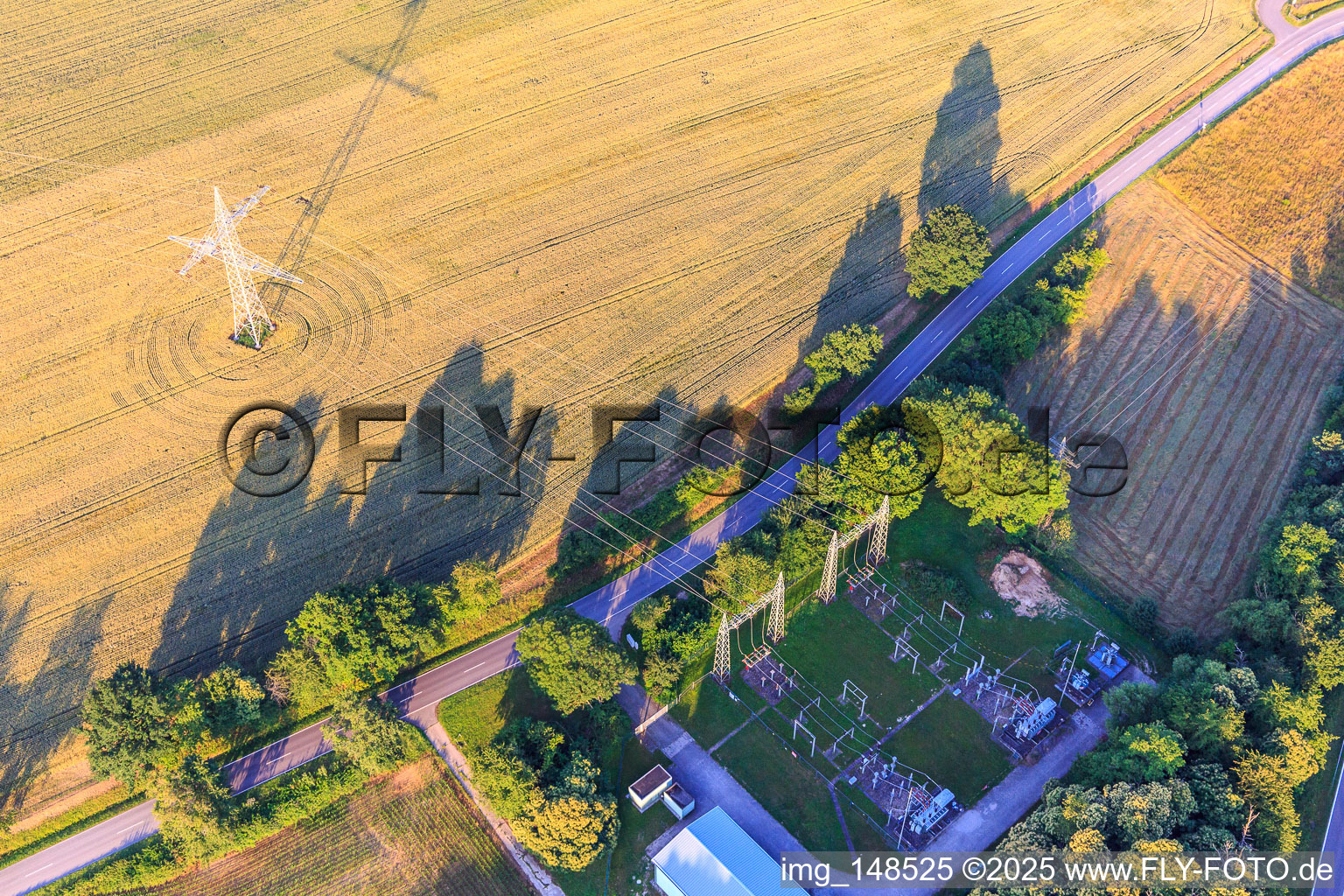 Small substation at Dörrenbach in Dörrenbach in the state Rhineland-Palatinate, Germany