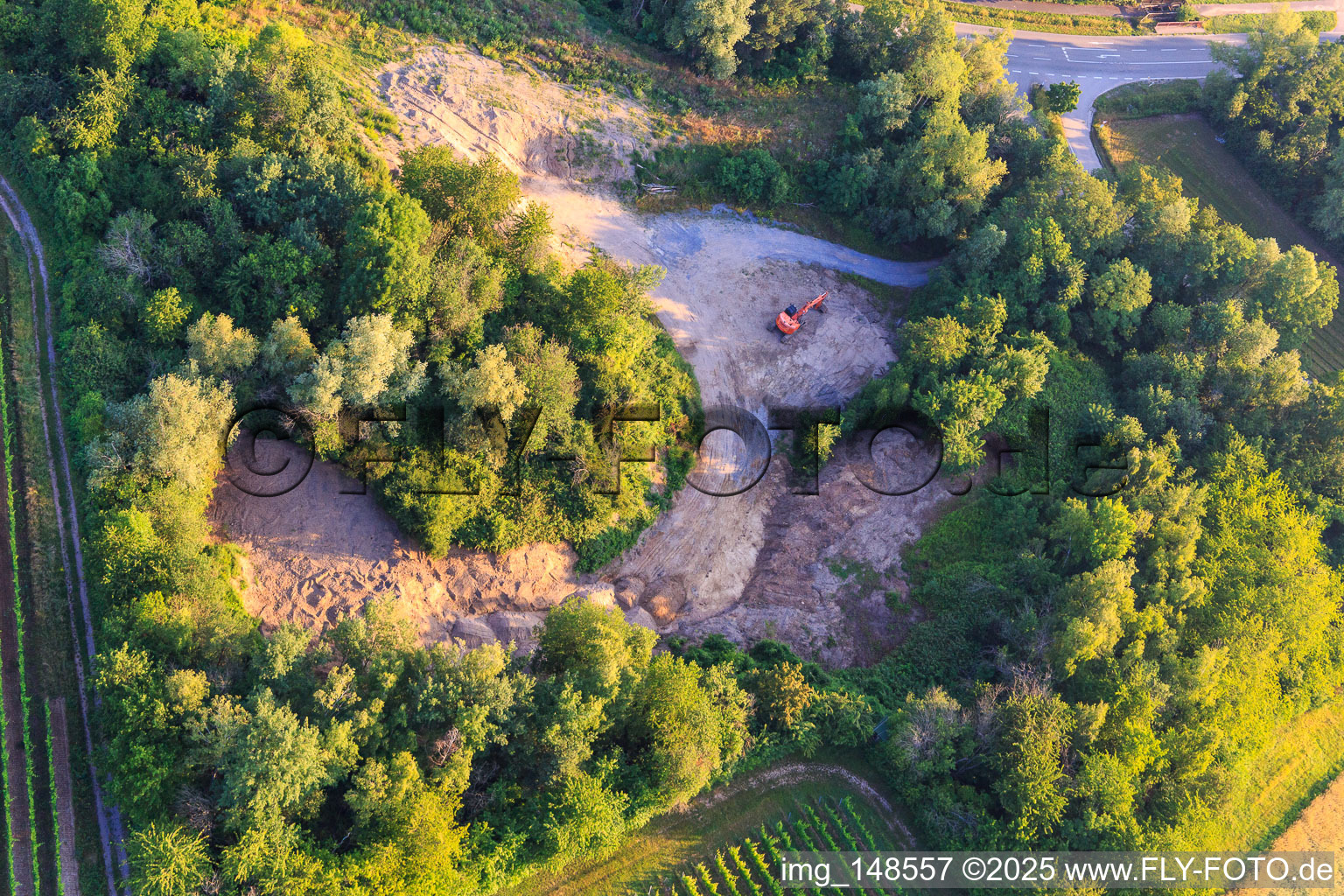Construction work at Klingbch in Klingenmünster in the state Rhineland-Palatinate, Germany