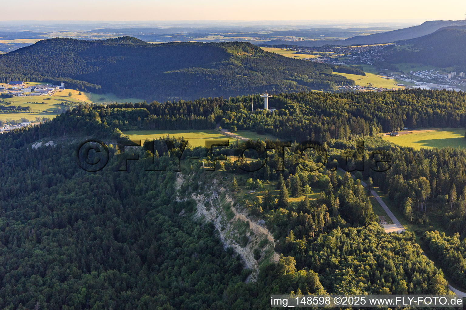 German Air Traffic Control radar tower at Wißen Kreuz in Gosheim in the state Baden-Wuerttemberg, Germany