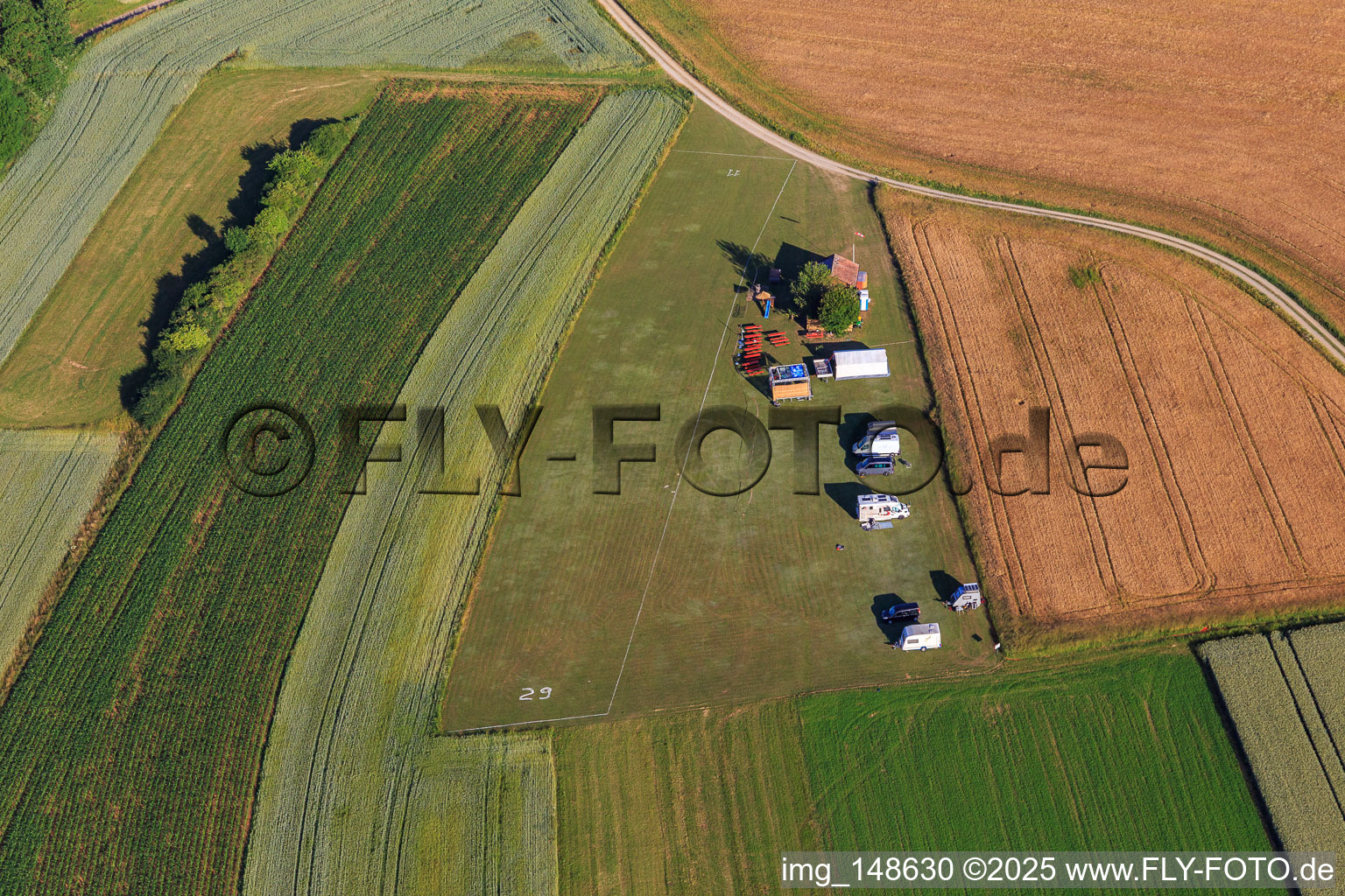 Special paramotor landing site in the district Waldmössingen in Schramberg in the state Baden-Wuerttemberg, Germany