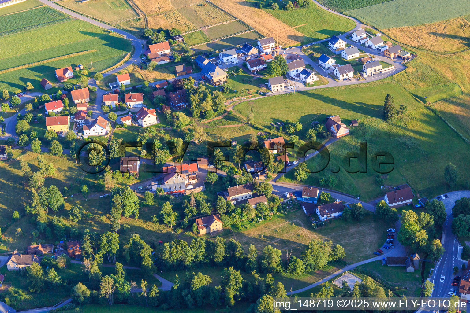 New development area Abendwinkel in the district Burgberg in Königsfeld im Schwarzwald in the state Baden-Wuerttemberg, Germany