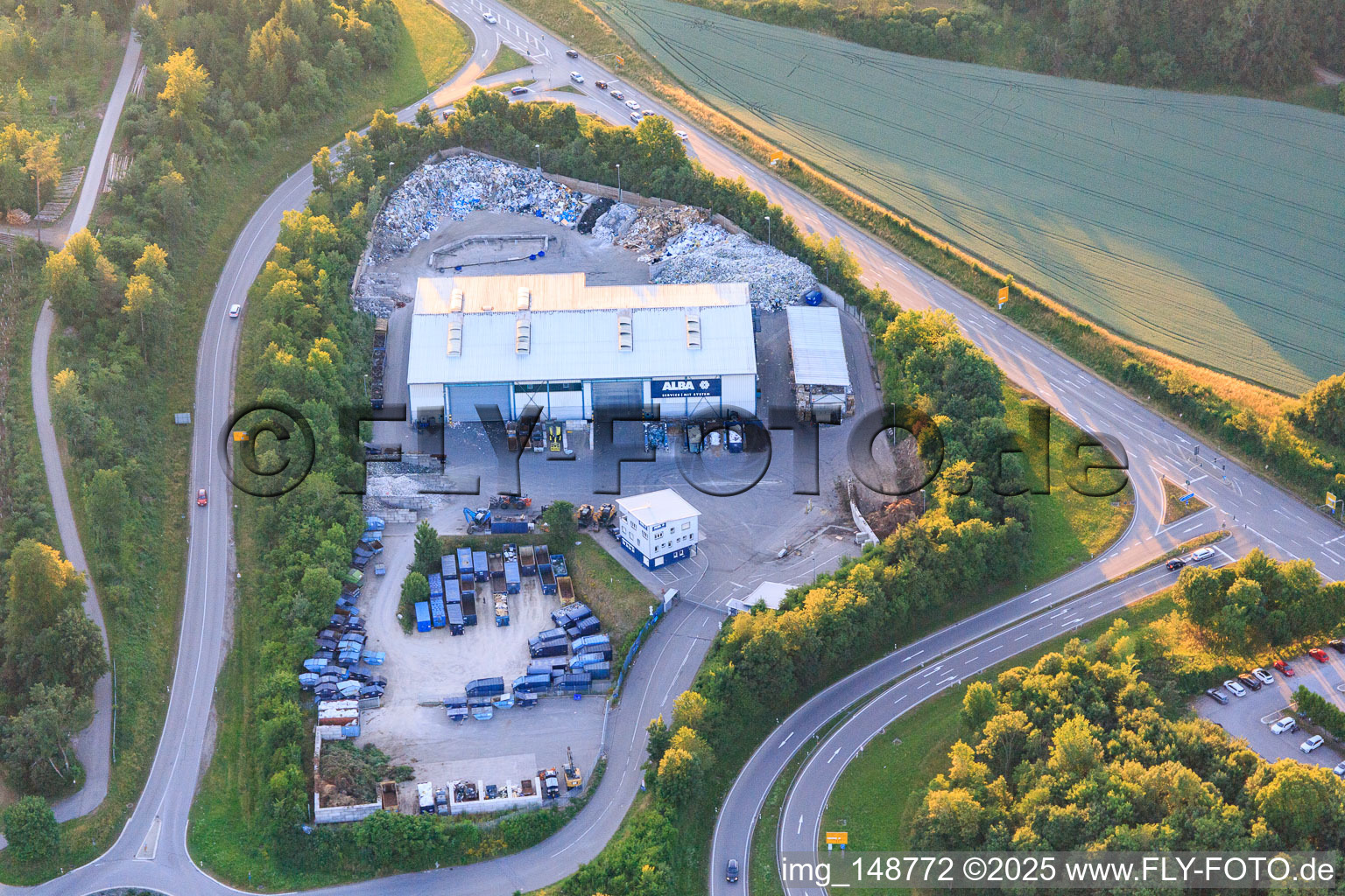 Waste disposal company ALBA Süd GmbH & Co. KG in Zimmern ob Rottweil in the state Baden-Wuerttemberg, Germany