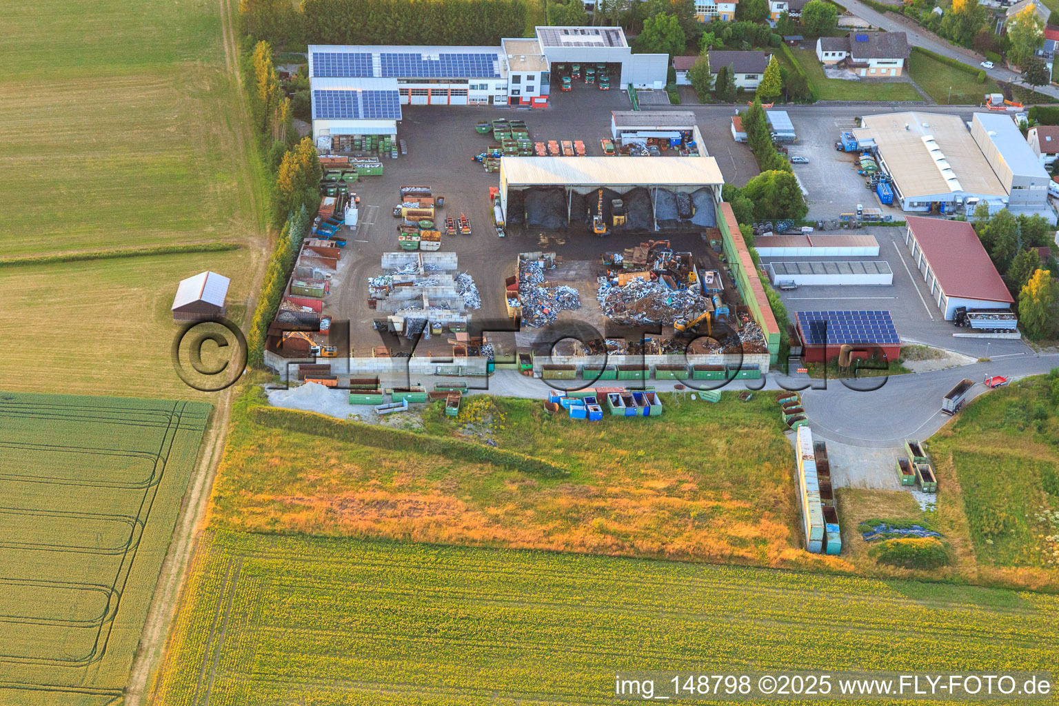 Waste disposal company Bihl GmbH in the district Herrenzimmern in Bösingen in the state Baden-Wuerttemberg, Germany