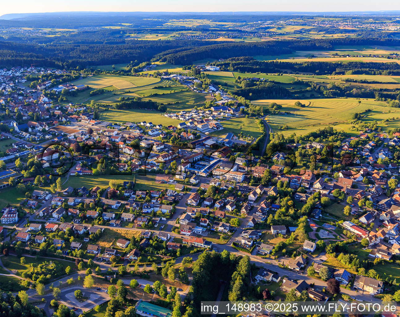 Rodt district from the south in Loßburg in the state Baden-Wuerttemberg, Germany