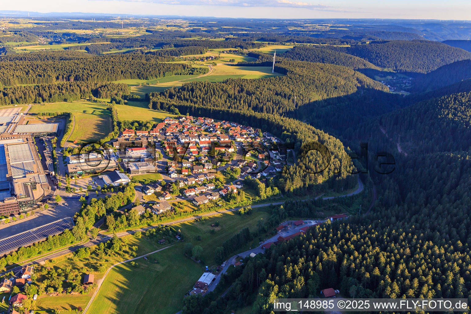 District of Härten from the north in Loßburg in the state Baden-Wuerttemberg, Germany