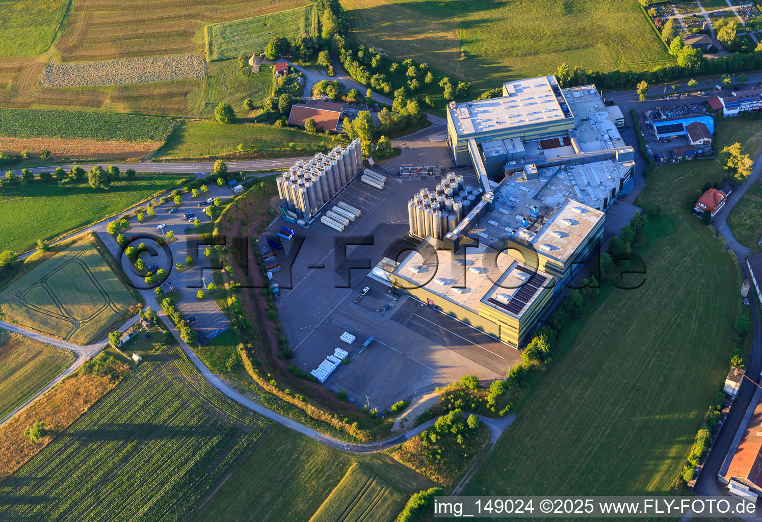 Aerial photograpy of Sicht-pack Hagner GmbH in the district Hallwangen in Dornstetten in the state Baden-Wuerttemberg, Germany