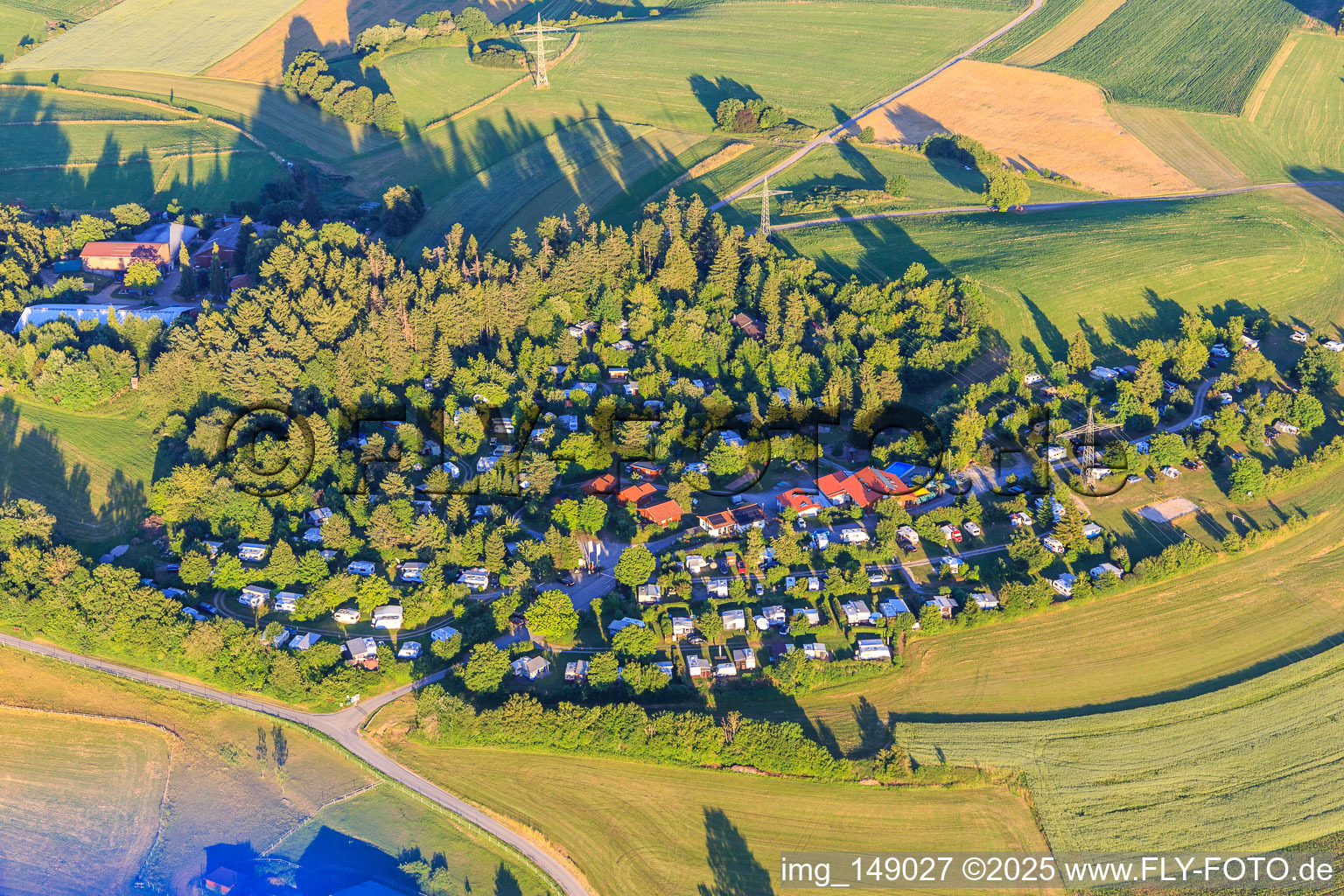 Königskanzel high-altitude camping in Dornstetten in the state Baden-Wuerttemberg, Germany