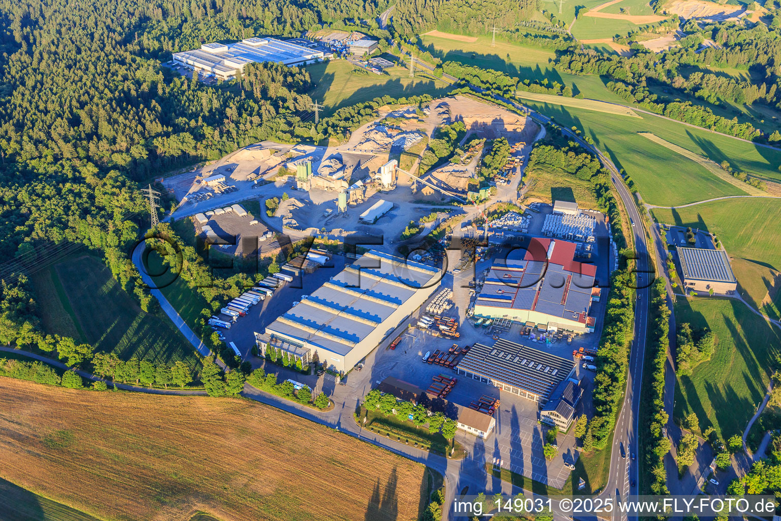 Quarry Dornstetten of Kaltenbach Gebr. GmbH & Co. and Spedition Fahrner GmbH KG in Dornstetten in the state Baden-Wuerttemberg, Germany