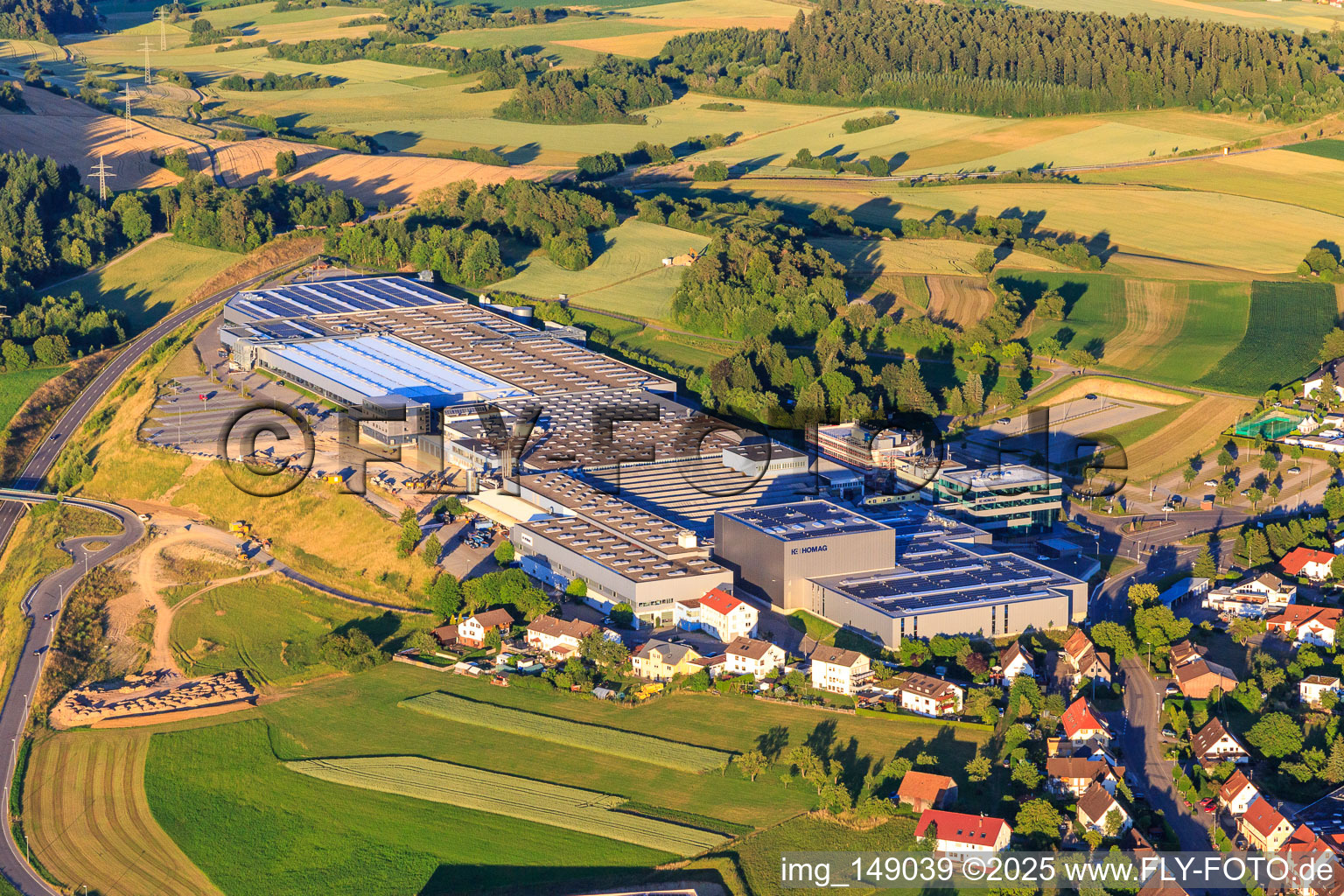 Company premises of HOMAG Group AG in Schopfloch in the state Baden-Wuerttemberg, Germany