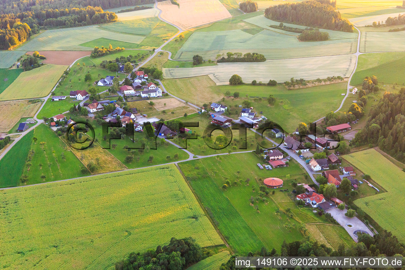 Village view from the west in the district Brachfeld in Sulz am Neckar in the state Baden-Wuerttemberg, Germany