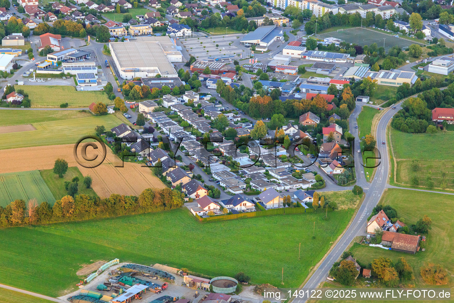 In Strüten, Lerchenweg in the district Lindenhof in Oberndorf am Neckar in the state Baden-Wuerttemberg, Germany