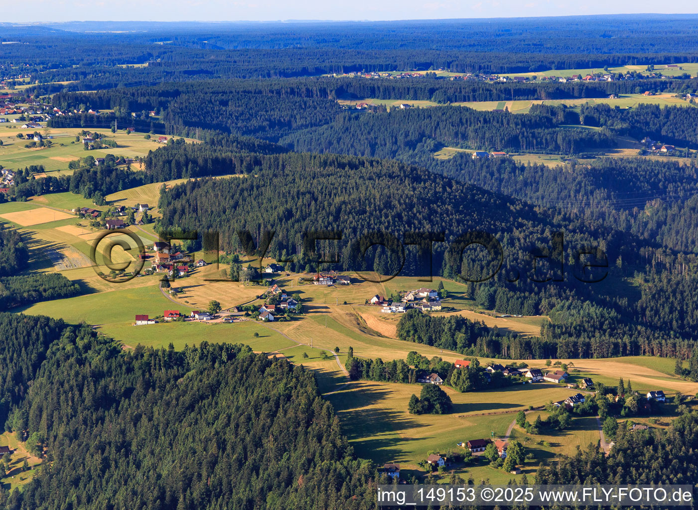 Tischneck district from the north in Schramberg in the state Baden-Wuerttemberg, Germany