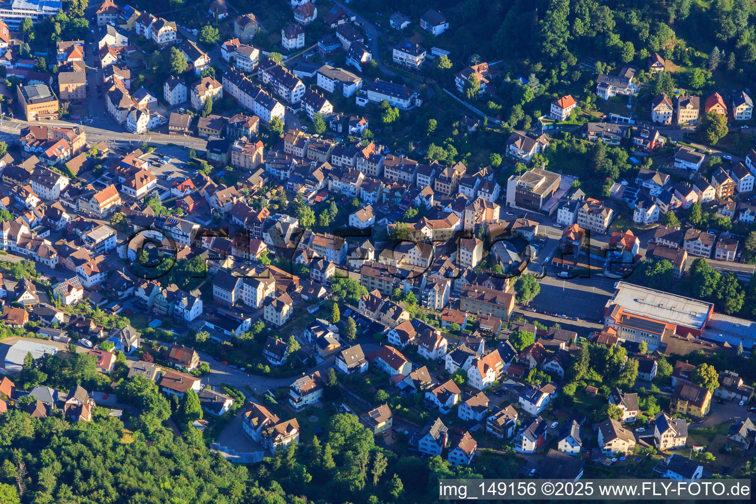 City center in Schramberg in the state Baden-Wuerttemberg, Germany