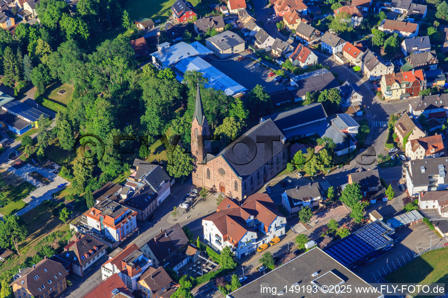 St. Lawrence Church in the district Saint Georgen im Schwarzwald in St. Georgen im Schwarzwald in the state Baden-Wuerttemberg, Germany