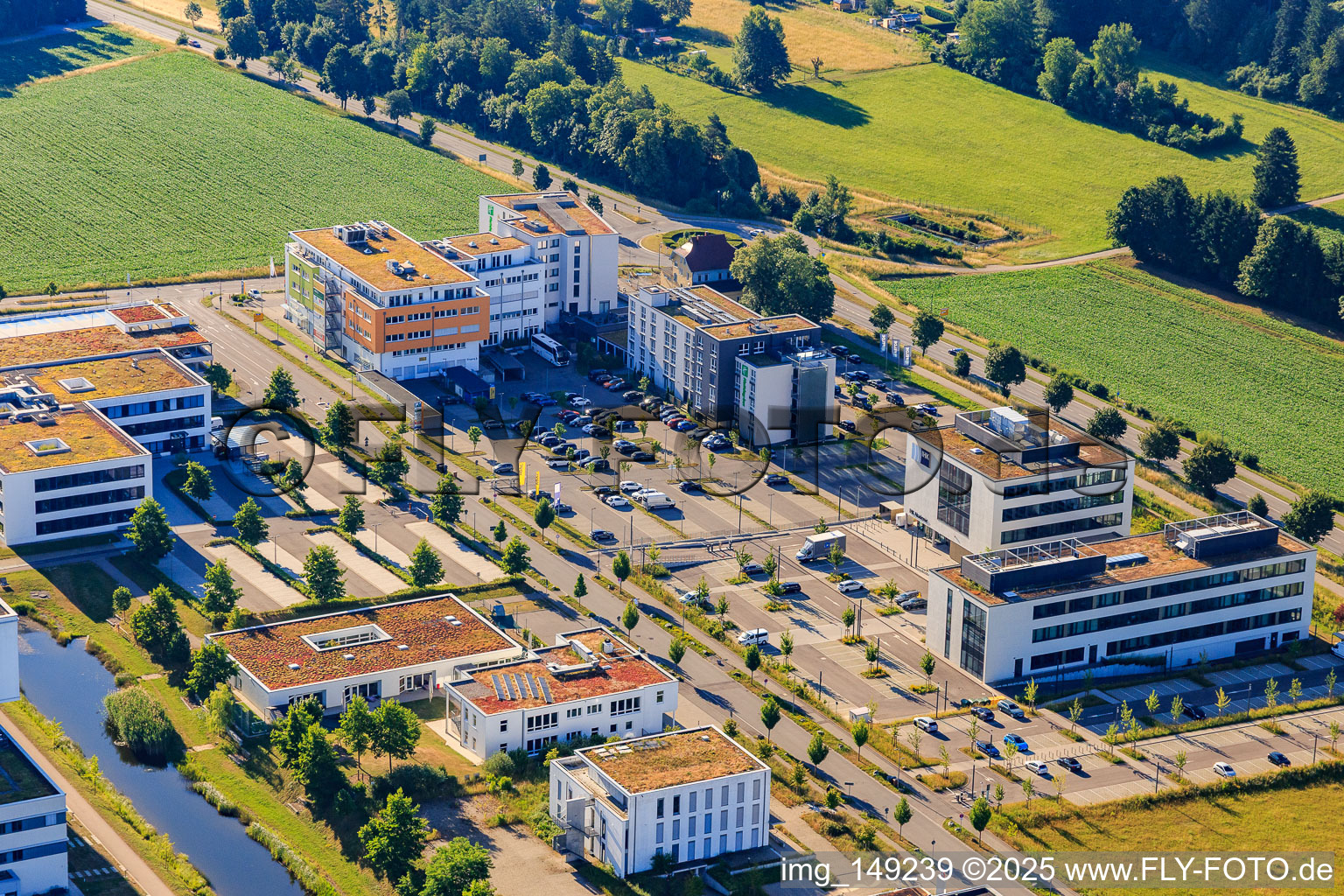 Chamber of Commerce and Industry (IHK) & IHK Academy Schwarzwald-Baar-Heuberg, Holiday Inn Villingen - Schwenningen and Health and Service Center Villingen-Schwenningen in the district Villingen in Villingen-Schwenningen in the state Baden-Wuerttemberg, Germany