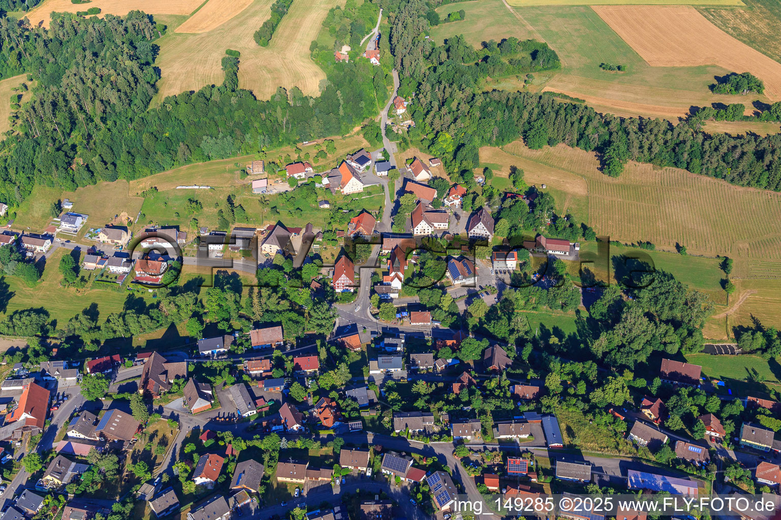 Mariazeller Straße from the east in the district Stetten in Zimmern ob Rottweil in the state Baden-Wuerttemberg, Germany